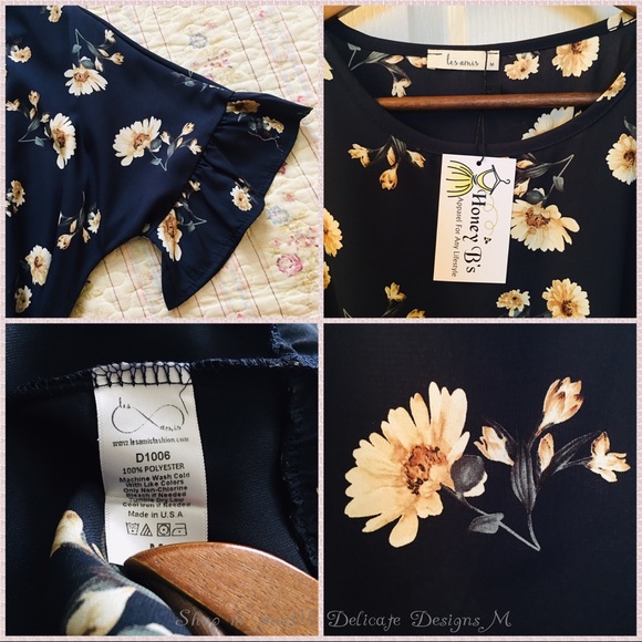 **SALE**🦋 HP🎉LAST 1 Falling Daisies Ruffle Dress - Picture 5 of 10